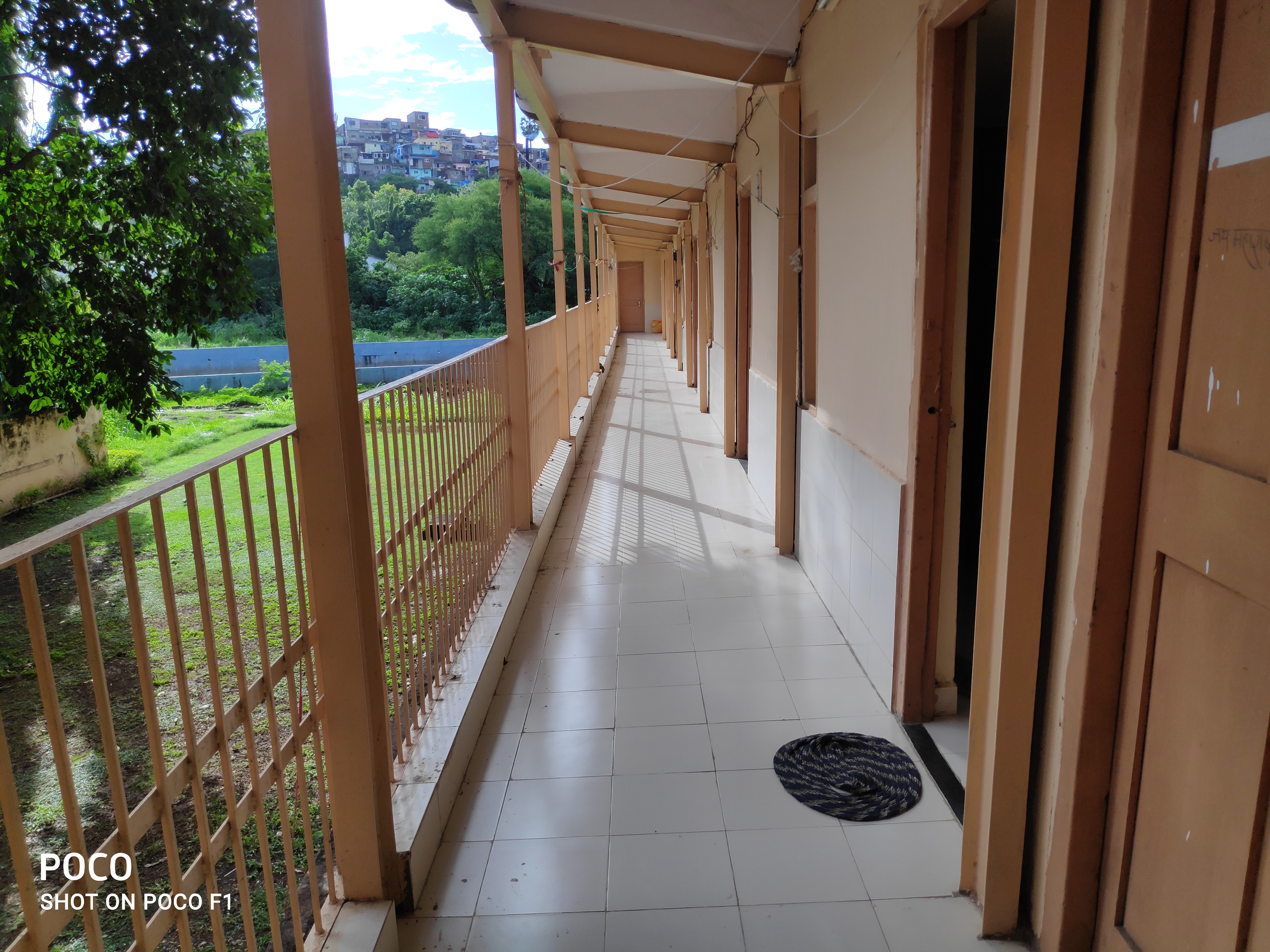 balcony in hostel